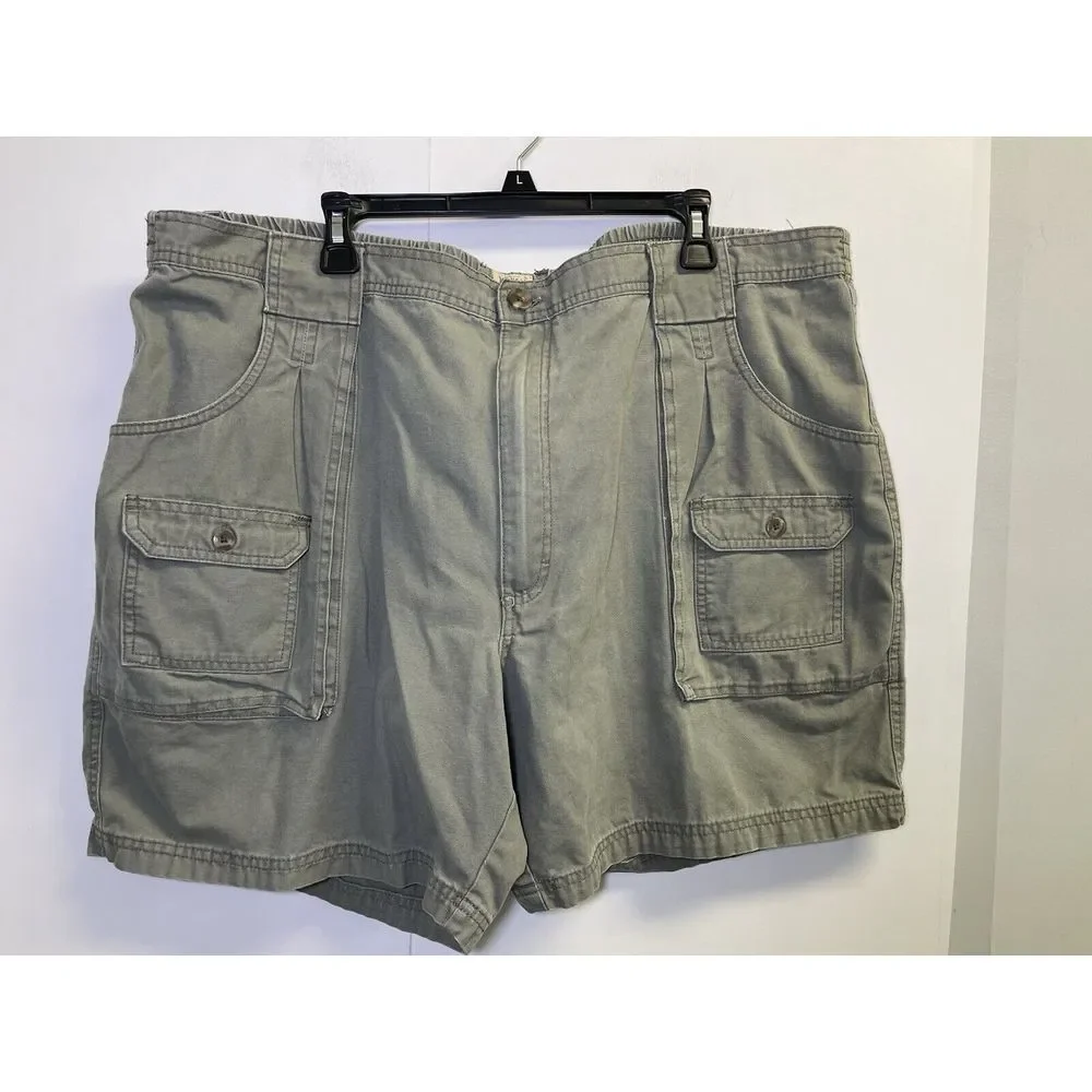 RedHead‎ Shorts Mens 48X7 Green Cargo Stretch Canvas Outdoor Fishing Hiking